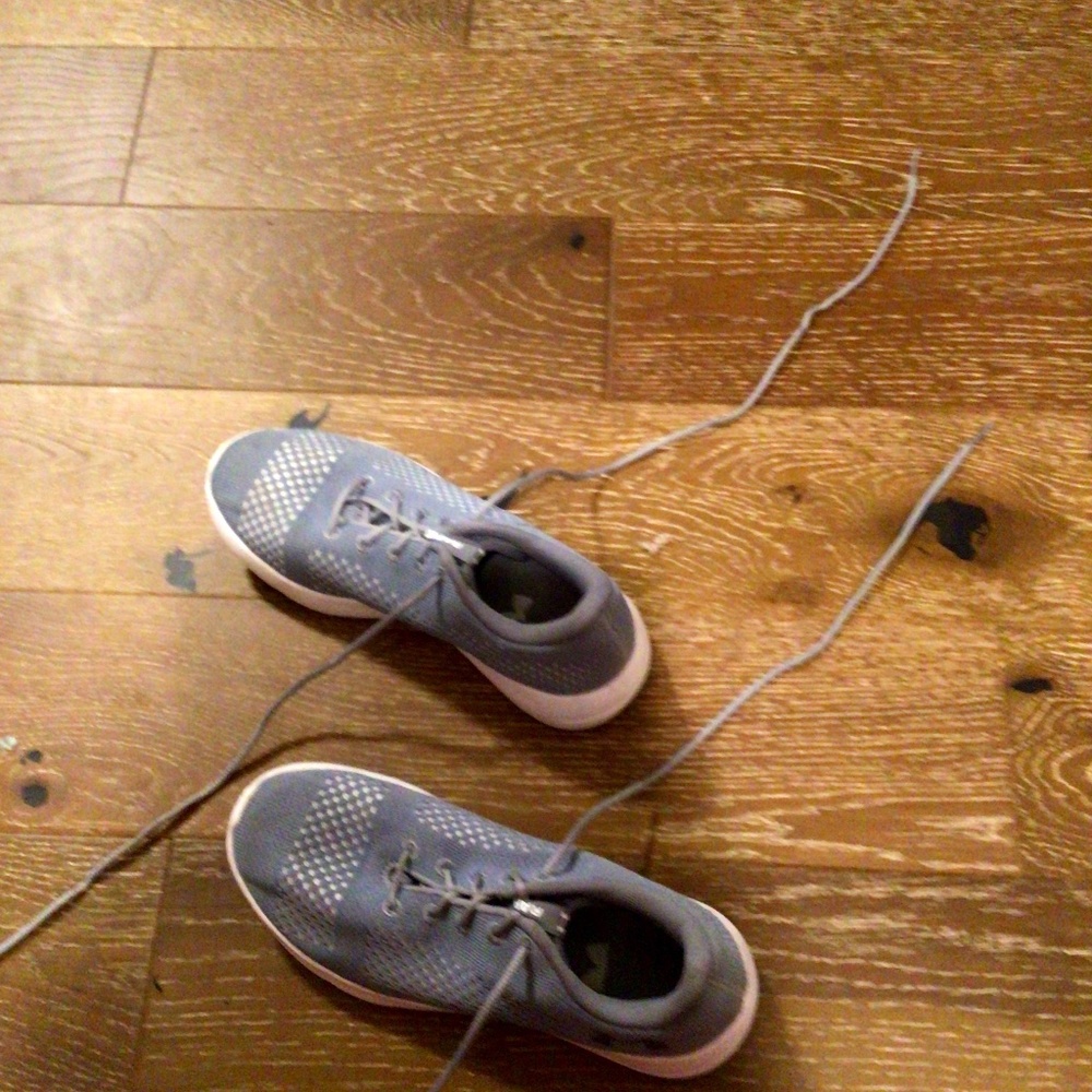 Gray aunder armor shoes